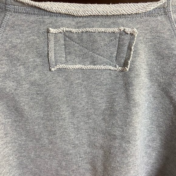 NWT We The Free Gray Raw Hem Cropped Sweatshirt, Sample Garment, Size XS - Picture 5 of 11